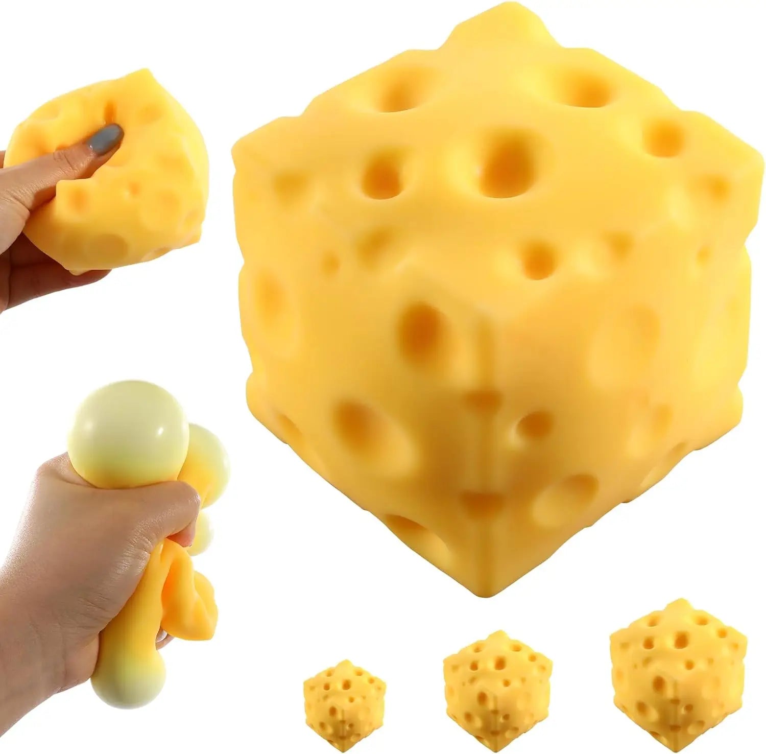 Jumbo Squishy Cheese Block