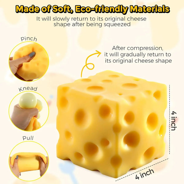 Jumbo Squishy Cheese Block
